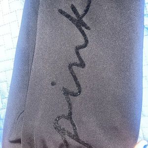 Chloe X Halle Victoria secret (pink) black leggings size XL- wore once.